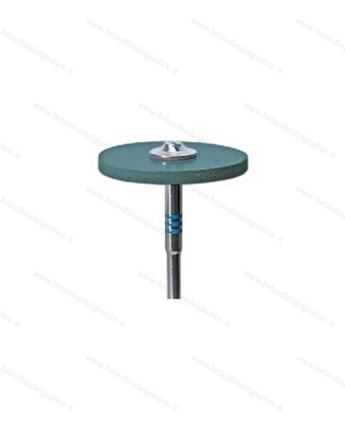 Gommino a Ruota con Gambo Edenta CeraGloss Rifinitura Blu Ø 25 x 2 mm