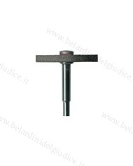 Gommino a Ruota con Gambo Edenta Supermax Grigio Ø 22 x 2 mm