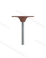 Gommino a Ruota con Gambo Edenta TopStar Rifinitura Marrone Ø 22 x 0,6 mm