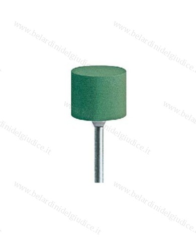 Gommino a Cilindro con Gambo Edenta TopStar Lucidatura Verde Ø 14 x 12 mm