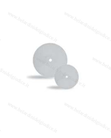Gommino a Ruota Lenticolare Sgrossatura Universale Bianco Ø 22 x 3,7 mm