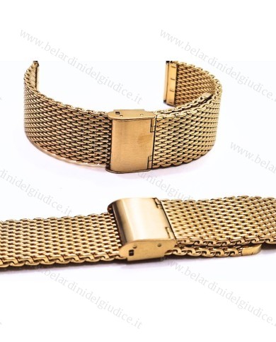 Cinturino Acciaio Maglia Milano Doppia Laminato