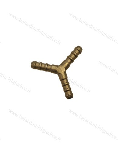 Deviatore a 3 Vie per Tubi Gomma 8 x 15 mm