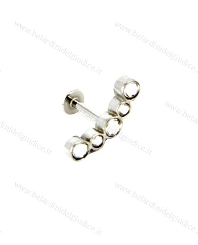 Piercing Tragus con zirconi